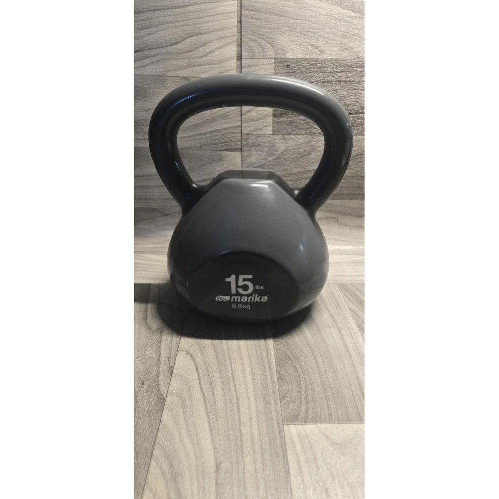 Marika Kettlebell. Weight: 15 lbs (6.8 kg).